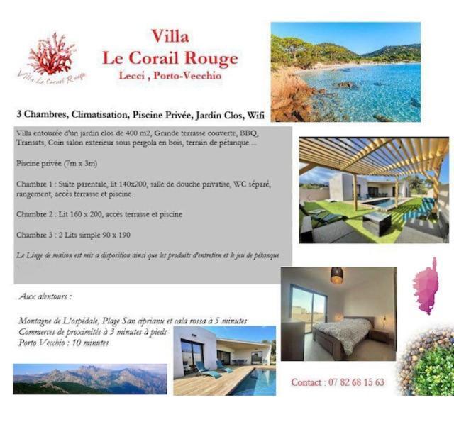 לצ'י Villa Le Corail Rouge Corse מראה חיצוני תמונה